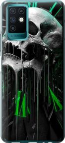 Чехол на Infinix Note 10 Череп-часы "4100u-2763-17620"