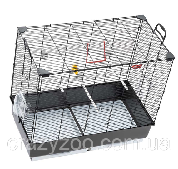 Клітка для канарок та папуг Ferplast Piano 5 чорна 70x38x62 см 52062811 | Зображення 3