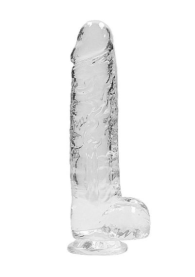 Фалоімітатор Realistic Dildo with Balls Transparent 9/23 см Sex Aura | Зображення 2