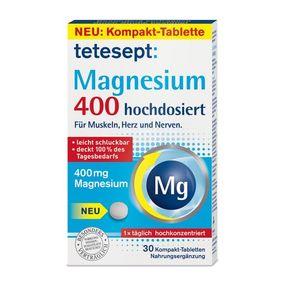 Вітаміни Tetesept Magnesium 400 mg. Тетесепт Магній 400 мг., 30 таблеток