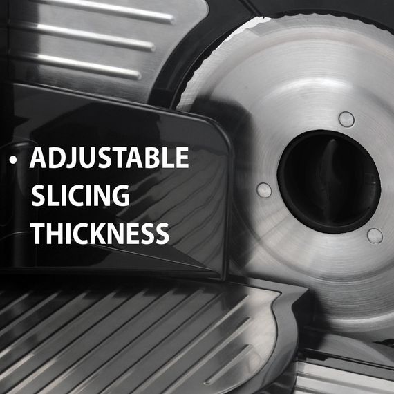 Слайсер-ломтерізка електричний Maestro MR-591 для нарізки м’яса, сиру, хліба та овочів | Зображення 3