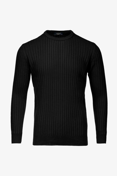 Джемпер однотонний чоловічий Kaptan 1111 3XL Чорний shop (2000990775559) | Зображення 5
