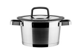 Каструля Vinzer Moderno 50072, 2.3 л, 18 см, з нержавіючої сталі з кришкою, для всіх типів плит