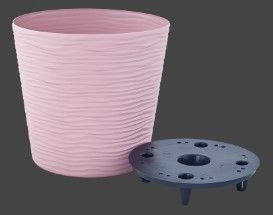 Вазон Ф'южн зі вставкою 12*11см низький фрезія Алеана