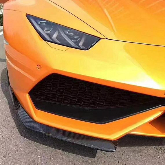 Накладки на передній бампер Flap V1 (Карбон) для Lamborghini Huracan 2014- рр | Зображення 2