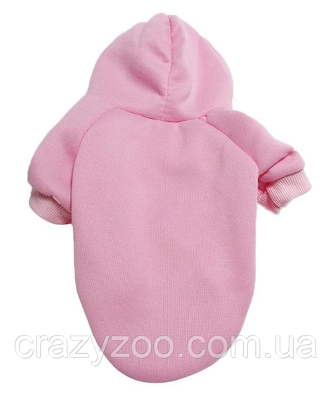 Худи для собак и котов EcoToys Pink L розовое A: 26 см B: 34 см C: 26 см L-7065 | Зображення 1