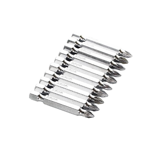 Біта PH2*50 мм 10 шт./уп S2 Chrome СИЛА | Зображення 2