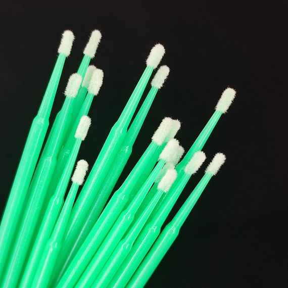 Зелені мікробраші (аплікатори) 100шт у пакетику