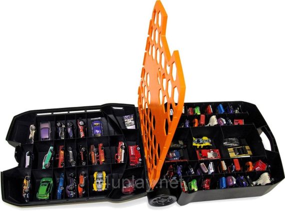 Кейс Хот Вілс, валіза для зберігання 100 машинок Оригінал Hot Wheels 100 Car Rolling Storage | Зображення 7