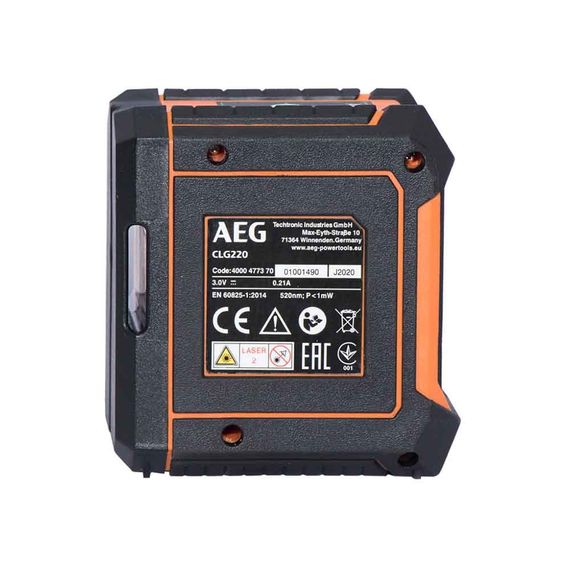 Нівелір лазерний AEG CLG220-K (20 м, 2 промені, зелений, 2xAA) | Зображення 6