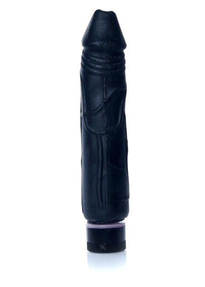 Вібратор - Real Skin Multispeed Black, 22 см Sex Aura | Зображення 2