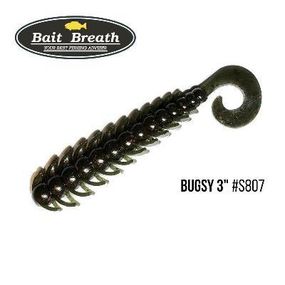 Силіконова приманка, Їстівний силікон Bait Breath BUGSY 3" Rock Soul (11 шт.) (S807 KONBU)