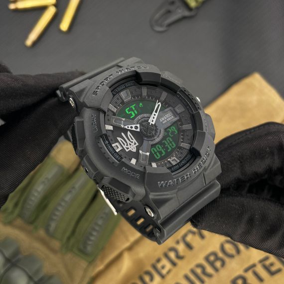 Чоловічий годинник Awarder 005 Тризуб срібло Black | Зображення 3