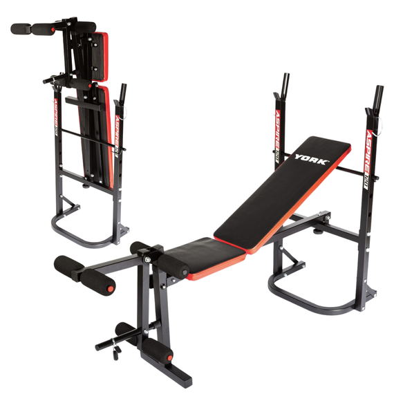 Лавка тренувальна York Fitness ASPIRE 120 складана зі стійкою під штангу | Зображення 6