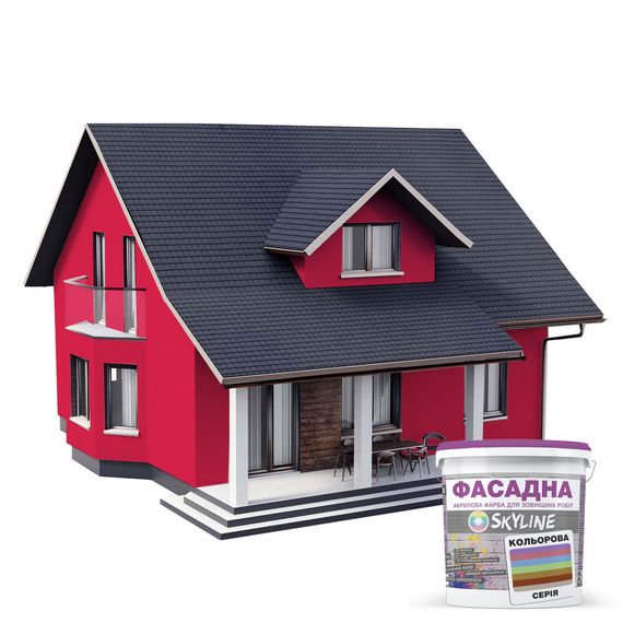 Краска Акрил-латексная Фасадная Skyline 1070R (C) Букет роз 10л | Зображення 2