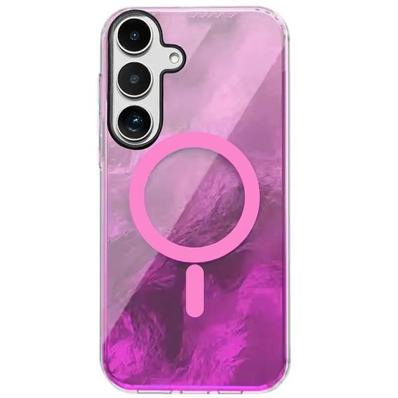 Чохол TPU Shiny Mountain (MagFit) для Samsung Galaxy S24 FE Pink