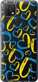 Чехол на Oppo A15 Сердца UA "5292u-2119-17620"