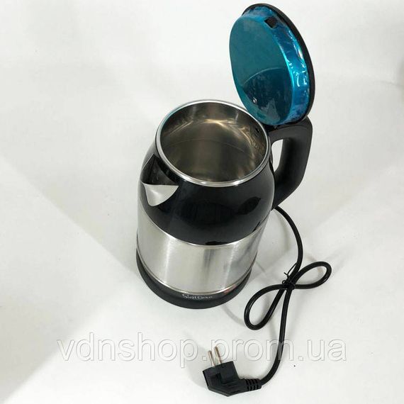 Мощный кухонный чайник Suntera EKB-326S 1500 Вт 1.8 л, Бытовой чайник для кухни, Чайники на подставке YA-62 | Зображення 4