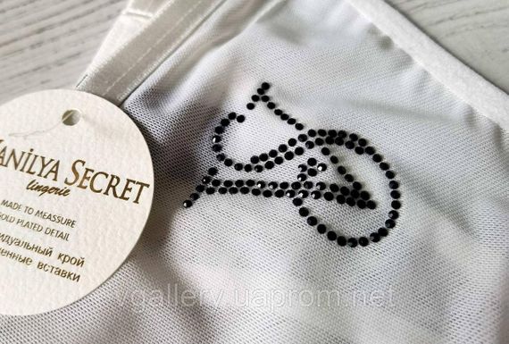 Жіночі стринги на ланцюжку Vanilya Secret зі стразами, жіночі стринги Ванілу Сікрет, стринги на ланцюжку Білий | Зображення 1