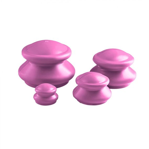Вакуумні масажні банки 4FIZJO силіконові для тіла (китайські/атницелюлітні банки) 4 шт 4FJ0342 (P-5907739314925) | Зображення 2
