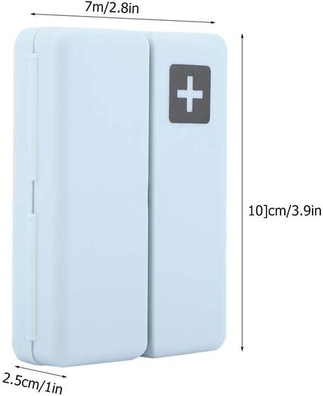 Портативна щоденна таблетниця, 7 відділень з унікальним магнітним дизайном, складана | Зображення 5