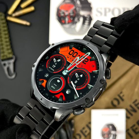 Розумний годинник Modfit Tactic Blaze Black Steel + ремінець в подарунок | Зображення 3