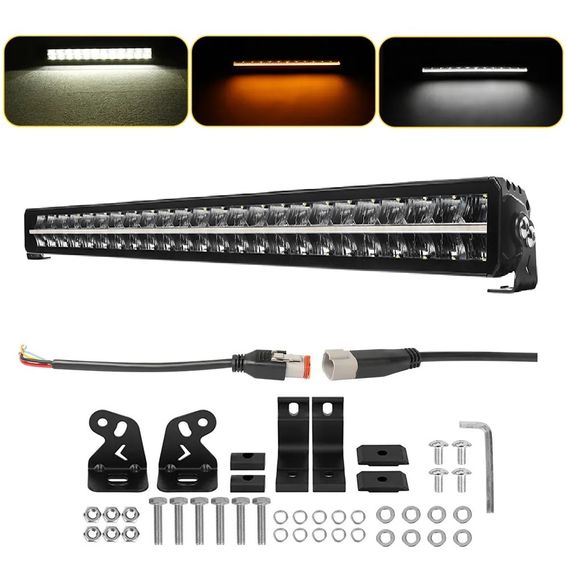 Світлодіодна балка (люстра) StarLight SL-3342 дальнє світло WHITE + DRL 180W 20000Lm 12/24V (107см) | Зображення 3