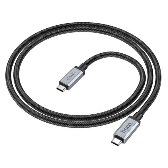 Кабель USB Hoco US06 USB3.2 20Gbps 100W 4K 60Hz 2m Type C to Type C Колір Чорний | Зображення 5