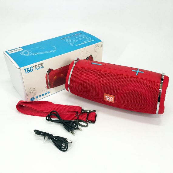 Бездротова акустика портативна потужна TG642, Bluetooth стерео колонка з радіо, Колонка блютуз JG-53 | Зображення 9