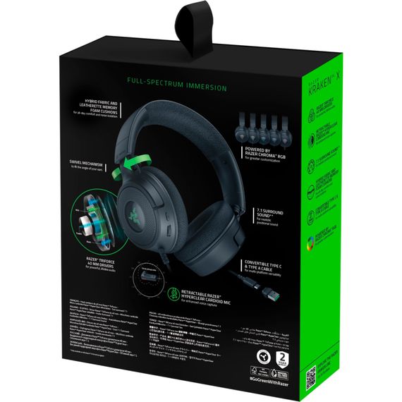 Навушники Razer Kraken V4 X Black (RZ04-05180100-R3M1) | Зображення 9