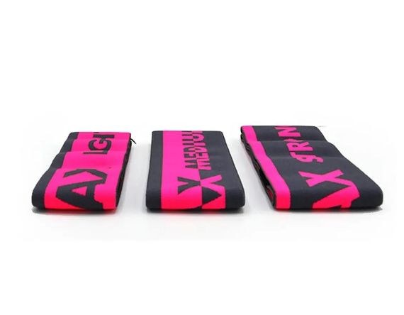 Набір тканевих гумок для фітнесу та спорту MadMax MFA-305 Hiploop 3 шт Grey/Pink (MFA-305-3set) | Зображення 1