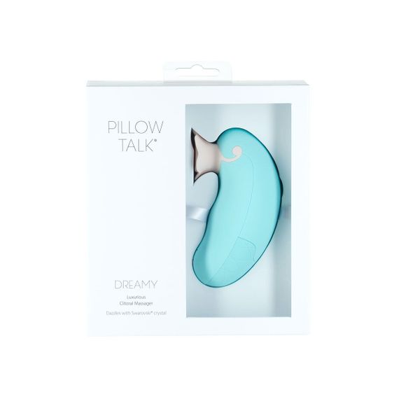 Розкішний вакуумний кліторальний стимулятор Pillow Talk - Dreamy Teal із кристалом Swarovski | Зображення 5