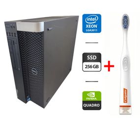 Робоча станція Dell Precision T3600 Tower / Intel Xeon E5-2660 (8 (16) ядер по 2.2 - 3.0 GHz) / 32 GB DDR3 / 256 GB SSD / nVidia Quadro 2000, 1 GB GDDR5, 128-bit / DVD-ROM б/в + Подарунок Розумна інтерактивна зубна щітка Colgate Connect M1 / Bluetooth