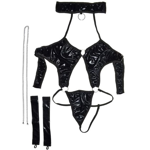 Пеньюар Монокіні Полонянка Babydoll 48 Чорний 2055 | Зображення 4