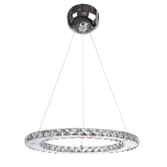 Люстра подвесная хрустальная для холла LED 33W NW CH (BR-975S/1)