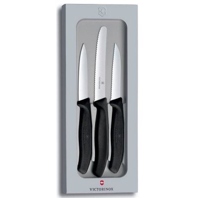 Набір ножів Victorinox SwissClassic Paring Set 3 шт Black (6.7113.3G) | Зображення 1