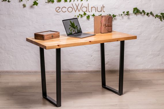 Стіл для гаджетів EcoWalnut із прямокутними краями L (сосна)