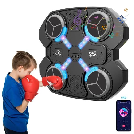 Тренажер боксерский музыкальный для тренировки реакции 32х27см | Зображення 1