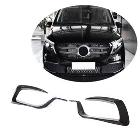 Накладки на противотуманки V2 (2020-2025, Сухой карбон) для Mercedes Vito/V-class W447 2014- гг