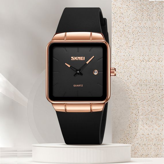 Класичний жіночий годинник Skmei 2173RGBK Rose Gold-Black | Зображення 3