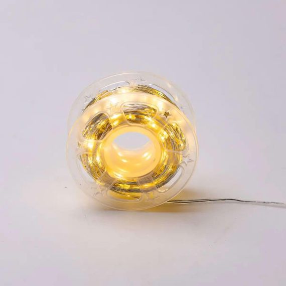 Гірлянда роса на пульті 50 метрів на 500 led світлодіодів крапля на білому дроті жовта 500L50MWY | Зображення 7