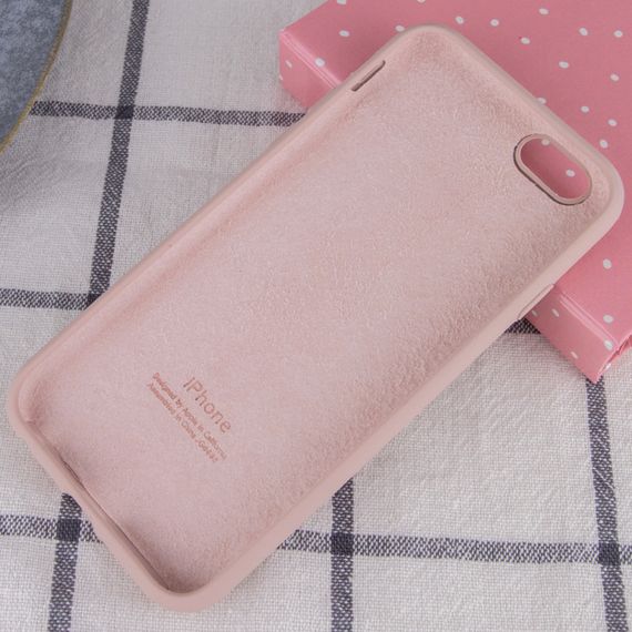 Чехол Silicone Case Full Protective (AA) для Apple iPhone 6/6s (4.7") Розовый / Pink Sand | Зображення 2