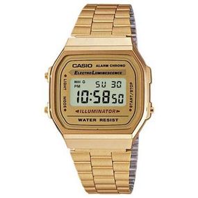 Сталеві наручний годинник унісекс Casio оригінал Японія Collection A168WG-9EF зі сталевим браслетом