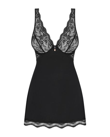 Сорочка Obsessive Luvae babydoll Черный 2XL/3XL | Зображення 2