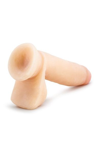 Фаллоимитатор реалистичный с мошонкой Blush Au Naturel на присоске, бежевый sexstyle | Зображення 3