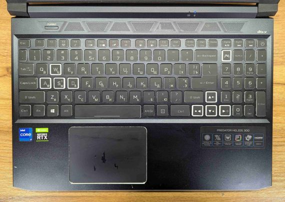 Ігровий ноутбук Б-клас Acer Predator Helios PH315-54 / 15.6" (1920x1080) IPS / Core i7-11800H (8 (16) ядер по 2.3 - 4.6 GHz) / 16 GB DDR4 / 512 GB SSD / GeForce RTX 3060, 6 GB GDDR6, 192-bit / WebCam / Windows 11 б/в + Подарунок Бездротова миша | Зображення 4