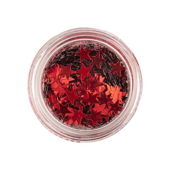 Глиттер Звездочки Красные Stargazer GLITTER STARS Red | Зображення 1
