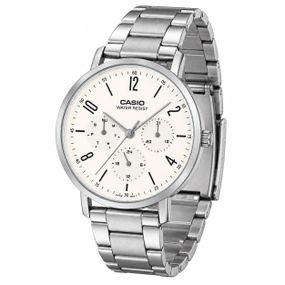 Чоловічий годинник Casio MTP-VT06D-7B з металевим браслетом та мінімалістичним дизайном