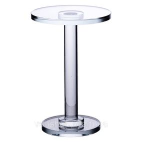 Тортівниця скляна на ніжці 12×18 см кругла стійка для торта, капкейків HP-4-68M