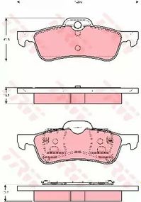 Гальмівні колодки дискові MINI Mini Cooper/Mini One, TRW (GDB1477)